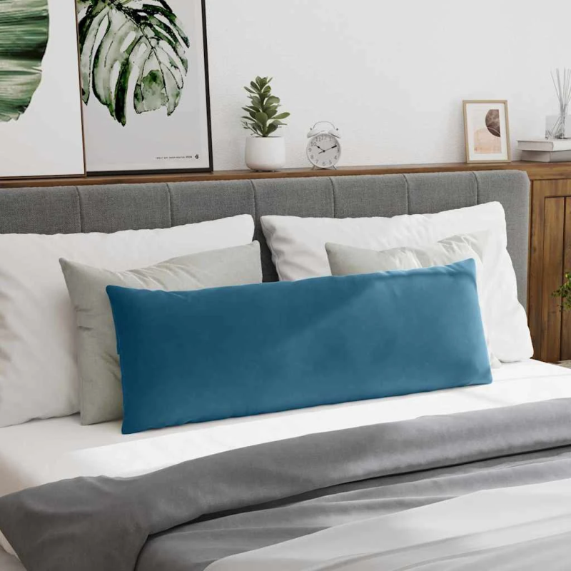 vidaXL Dīvāna spilveni 2 pcs Zila 120 x 40 cm Korduroja audums