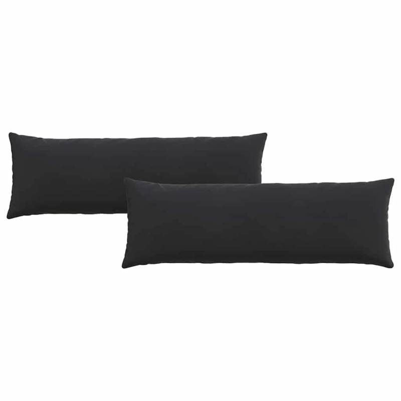 vidaXL Dīvāna spilveni 2 pcs Melna 120 x 40 cm Korduroja audums