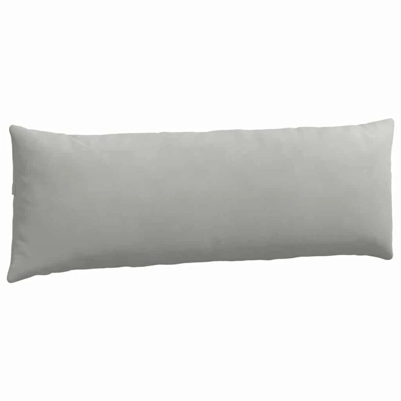 vidaXL Dīvāna spilveni 2 pcs Gaiši pelēks 120 x 40 cm audums