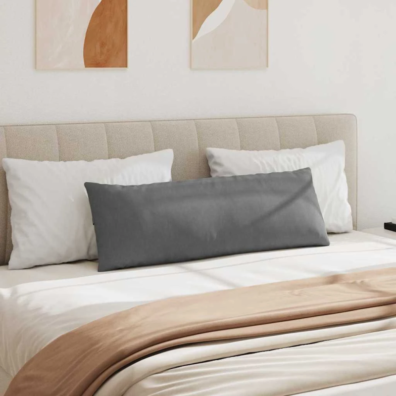 vidaXL Dīvāna spilveni 2 pcs Tumši pelēks 120 x 40 cm audums