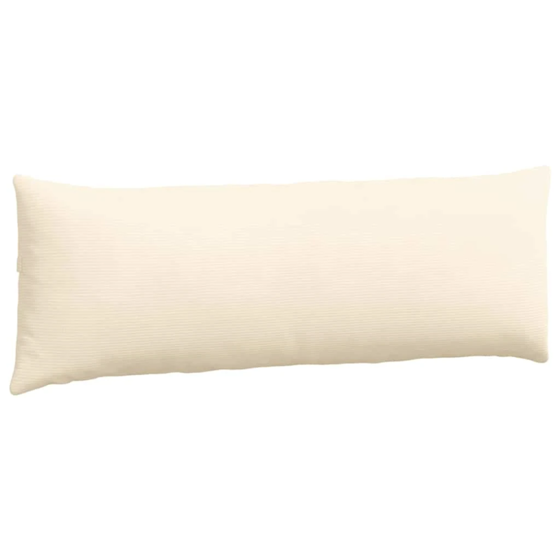 vidaXL Dīvāna spilveni 2 pcs Krēmkrāsa 120 x 40 cm Korduroja audums