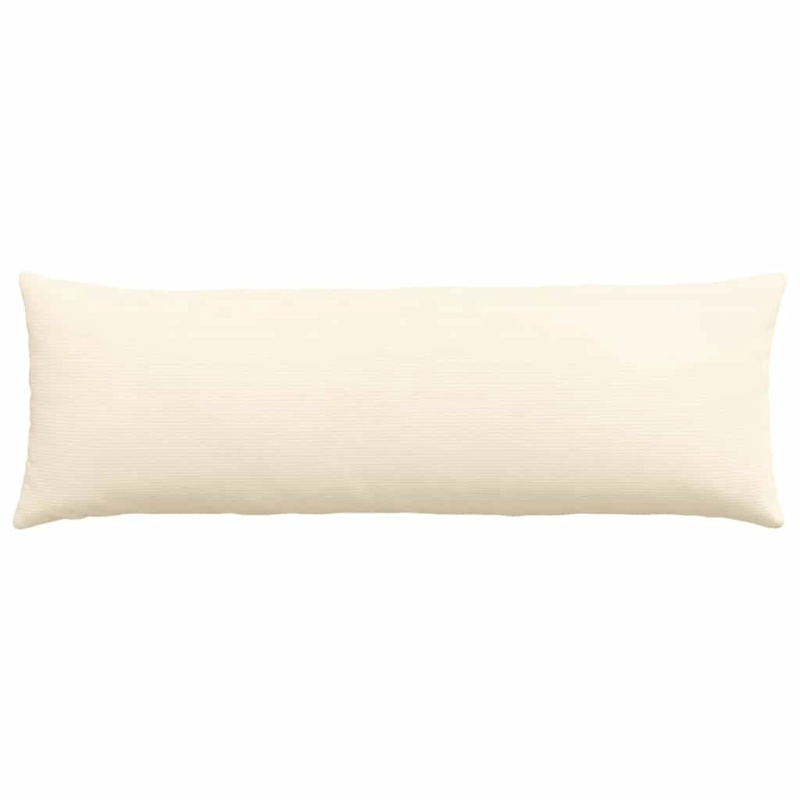 vidaXL Dīvāna spilveni 2 pcs Krēmkrāsa 120 x 40 cm Korduroja audums