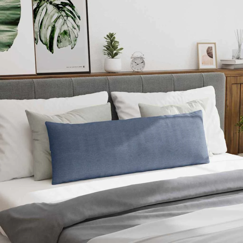 vidaXL Dīvāna spilveni 2 pcs Zila 120 x 40 cm Korduroja audums