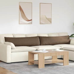 vidaXL Dīvāna spilveni 2 pcs Brūna 145 x 40 cm audums