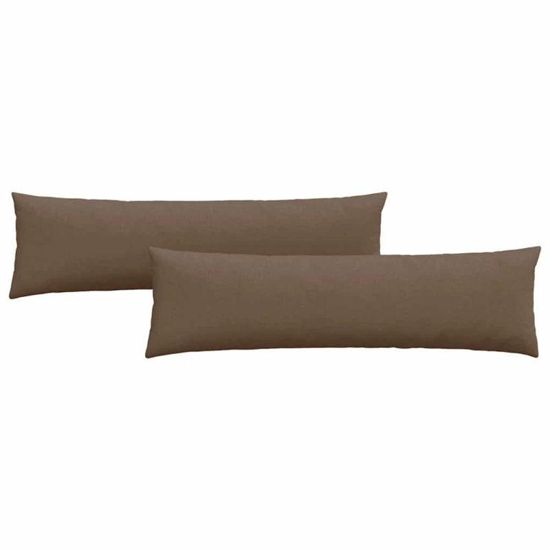 vidaXL Dīvāna spilveni 2 pcs Brūna 145 x 40 cm audums