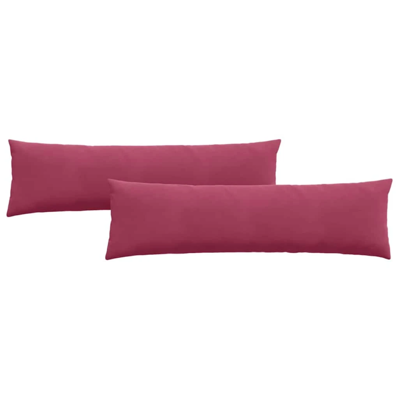 vidaXL Dīvāna spilveni 2 pcs Vīna sarkans 145 x 40 cm Korduroja audums