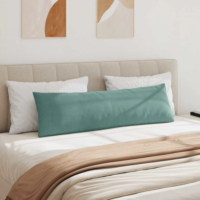 vidaXL Dīvāna spilveni 2 pcs Jūras zaļa 145 x 40 cm Korduroja audums