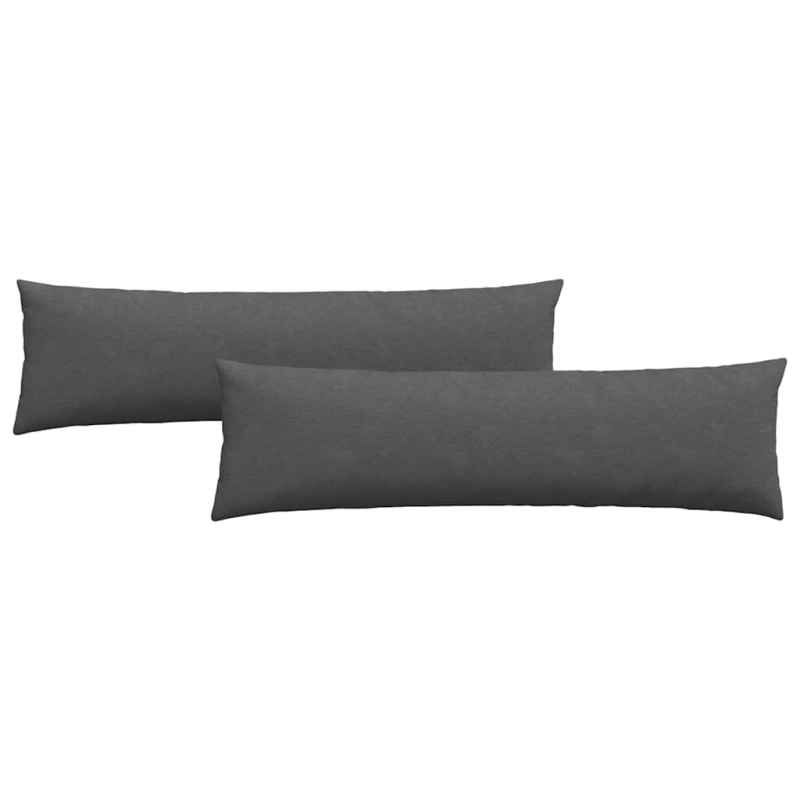 vidaXL Dīvāna spilveni 2 pcs Tumši pelēks 145 x 40 cm Korduroja audums