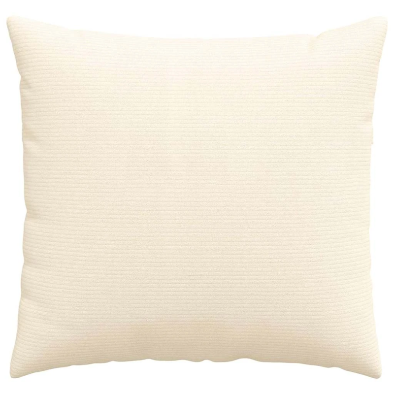 vidaXL Dīvāna spilveni 2 pcs Krēmkrāsa 45 x 45 cm Korduroja audums