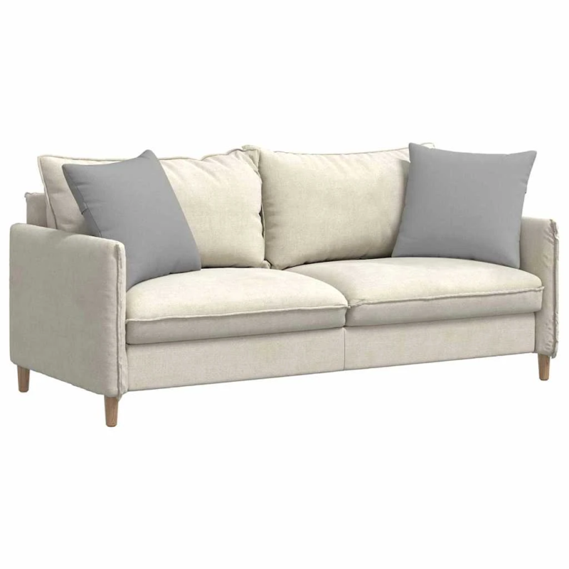 vidaXL Dīvāna spilveni 2 pcs Mākoņu pelēka 50 x 50 cm audums