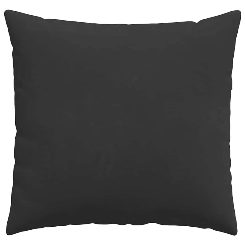 vidaXL Dīvāna spilveni 2 pcs Melna 50 x 50 cm audums