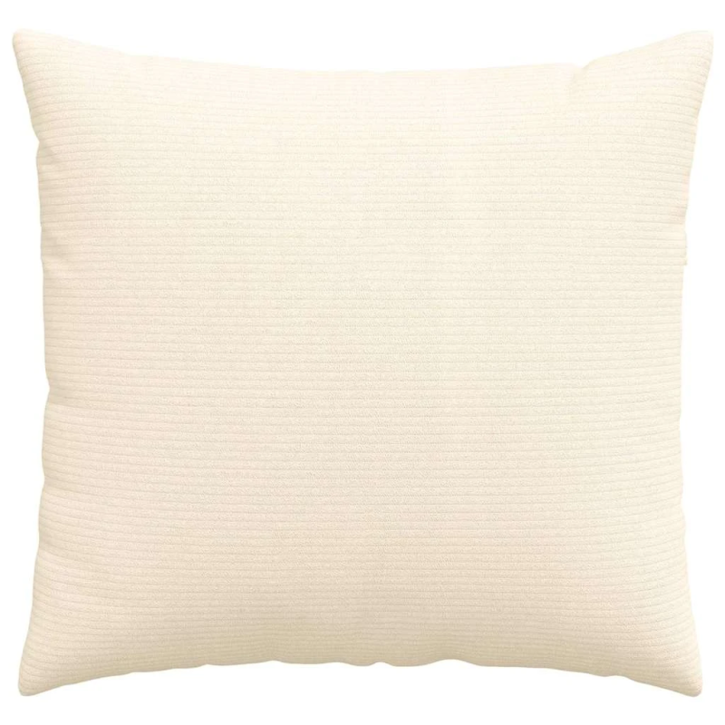 vidaXL Dīvāna spilveni 2 pcs Krēmkrāsa 50 x 50 cm Korduroja audums