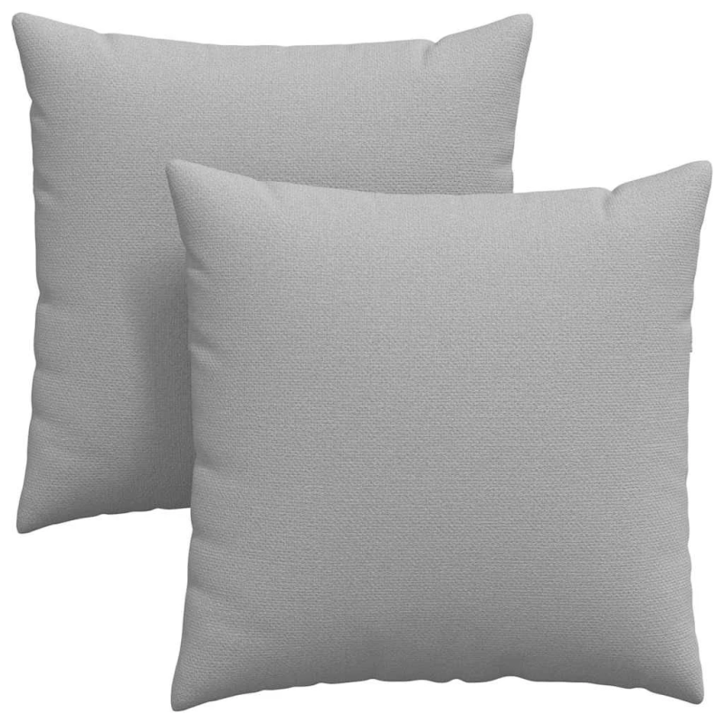 vidaXL Dīvāna spilveni 2 pcs Mākoņu pelēka 60 x 60 cm audums