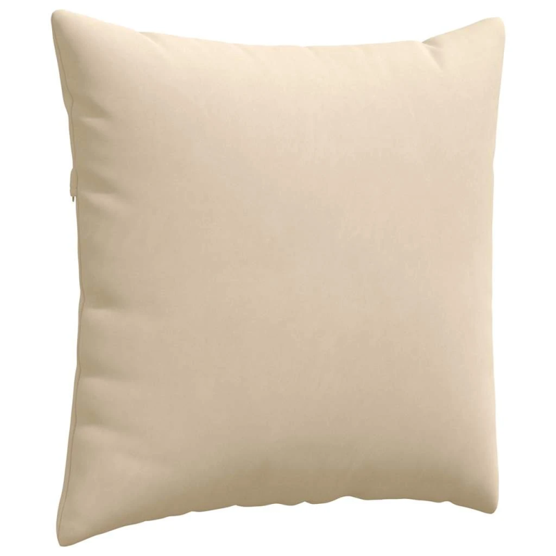 vidaXL Dīvāna spilveni 2 pcs Krēmkrāsa 80 x 80 cm audums