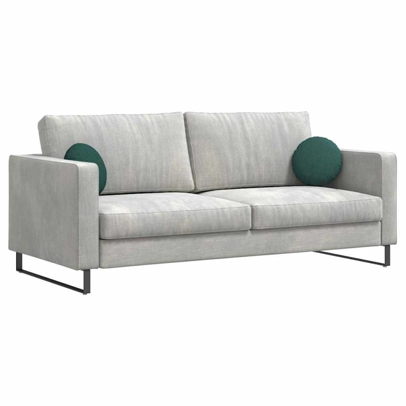 vidaXL Sēdvietas spilventiņi 2 pcs Tumši zaļš DIA30 x 13 cm audums