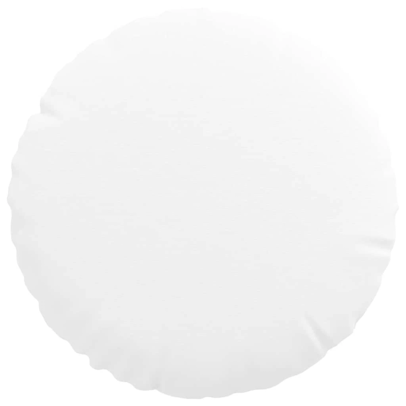 vidaXL Sēdvietas spilventiņi 2 pcs Balts DIA30 x 13 cm audums