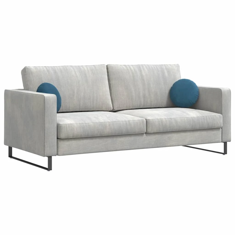 vidaXL Sēdvietas spilventiņi 2 pcs Zila DIA 40 x 13 cm Samts