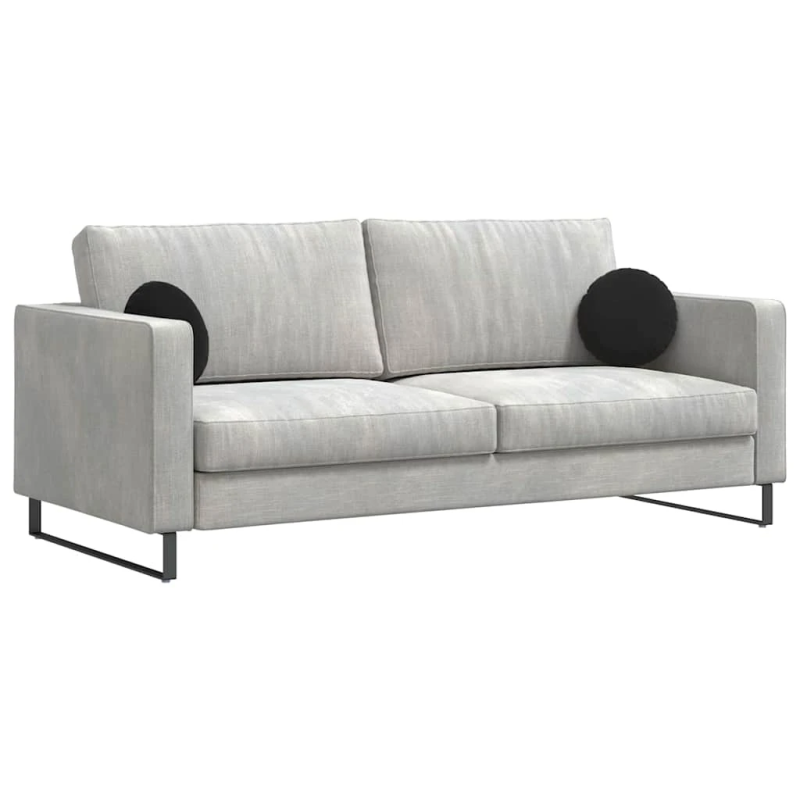 vidaXL Sēdvietas spilventiņi 2 pcs Melna DIA 40 x 13 cm Samts