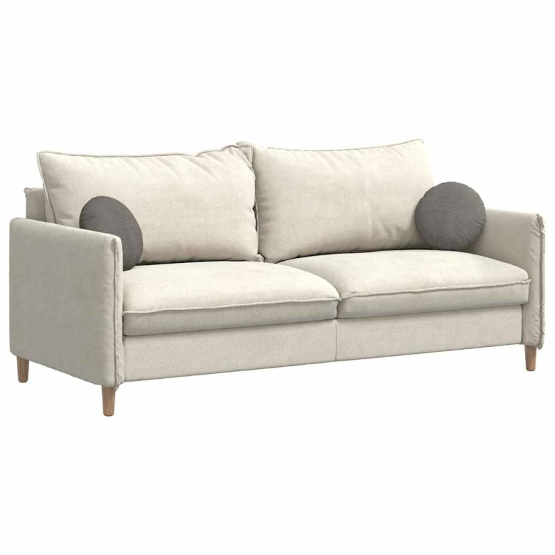 vidaXL Sēdvietas spilventiņi 2 pcs Gaiši pelēks DIA 30 x 13 cm