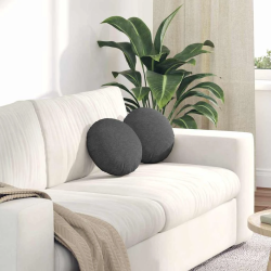 vidaXL Sēdvietas spilventiņi 2 pcs Tumši pelēks DIA 30 cm