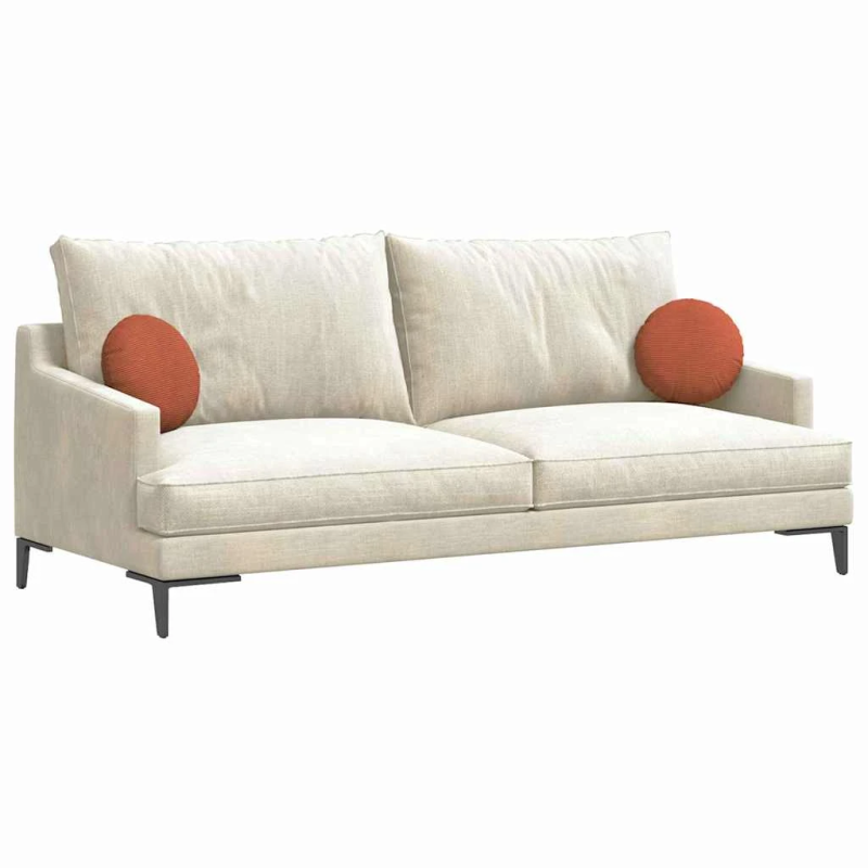 vidaXL Sēdvietas spilventiņi 2 pcs Sarkans oranžs DIA 30 cm