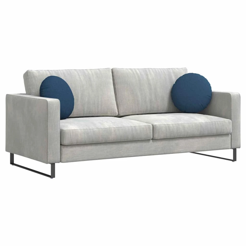 vidaXL Sēdvietas spilventiņi 2 pcs Zila DIA40 x 13 cm audums