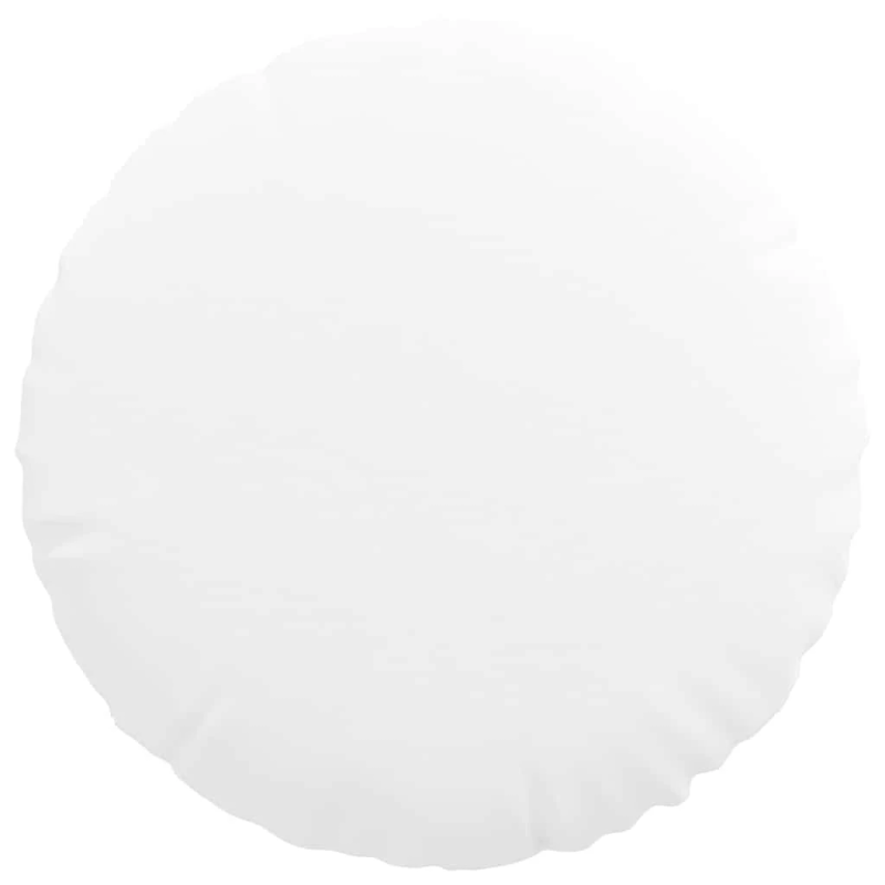 vidaXL Sēdvietas spilventiņi 2 pcs Balts DIA40 x 13 cm audums