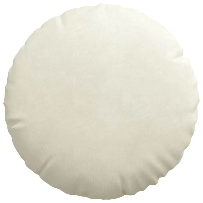 vidaXL Sēdvietas spilventiņi 2 pcs Krēmkrāsa DIA 40 x 13 cm Samts