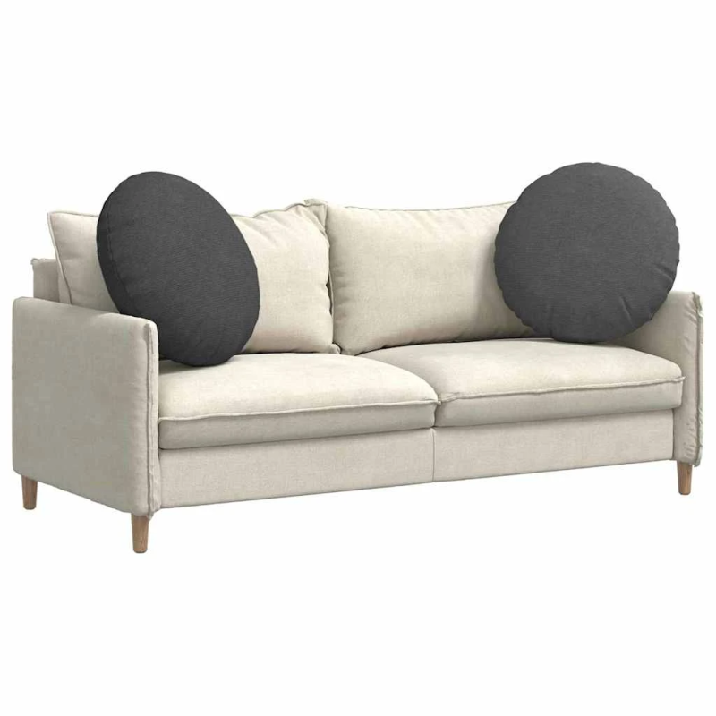 vidaXL Sēdvietas spilventiņi 2 pcs Tumši pelēks DIA 80 cm