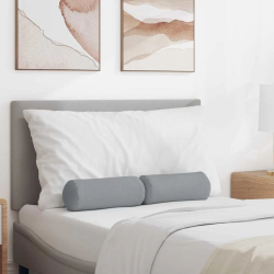 vidaXL Spilveni 2 pcs Gaiši pelēks DIA 15 x 40 cm audums