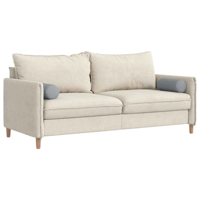 vidaXL Spilveni 2 pcs Gaiši pelēks DIA 15 x 40 cm audums