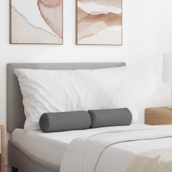 vidaXL Spilveni 2 pcs Tumši pelēks DIA 15 x 40 cm audums