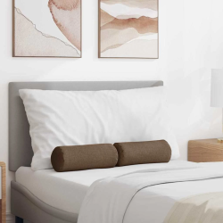 vidaXL Spilveni 2 pcs Brūna DIA 15 x 40 cm audums