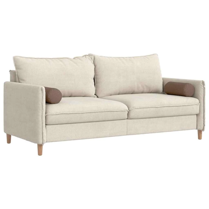 vidaXL Spilveni 2 pcs Brūna DIA 15 x 40 cm audums