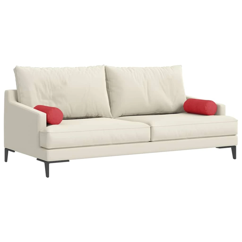 vidaXL Spilveni 2 pcs Sarkana DIA 15 x 40 cm audums