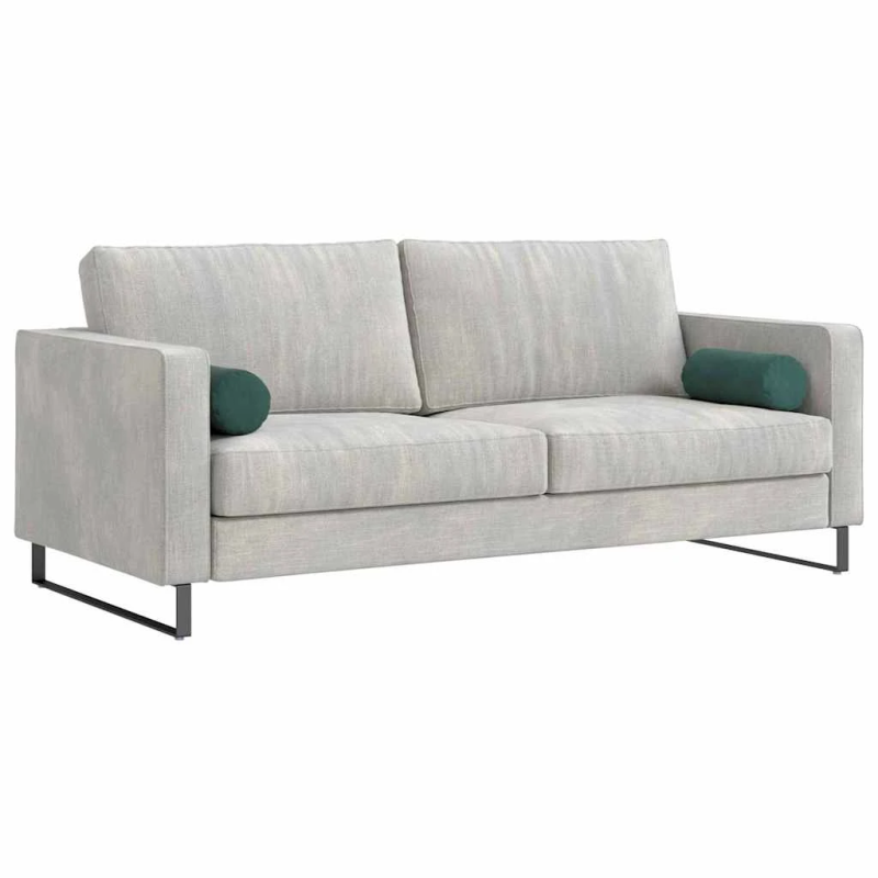 vidaXL Spilveni 2 pcs Tumši zaļš DIA 15 x 40 cm Korduroja audums