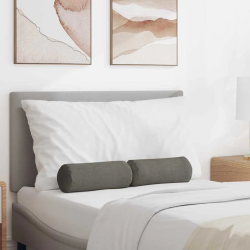 vidaXL Spilveni 2 pcs Gaiši pelēks DIA 15 x 40 cm Korduroja audums