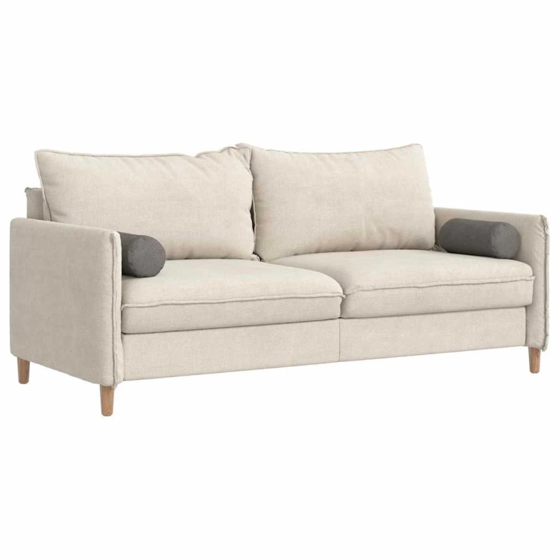 vidaXL Spilveni 2 pcs Gaiši pelēks DIA 15 x 40 cm Korduroja audums