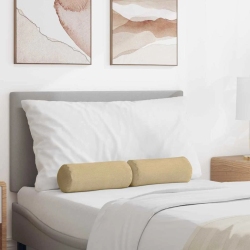 vidaXL Spilveni 2 pcs Pelēki zaļa DIA 15 x 40 cm Korduroja audums