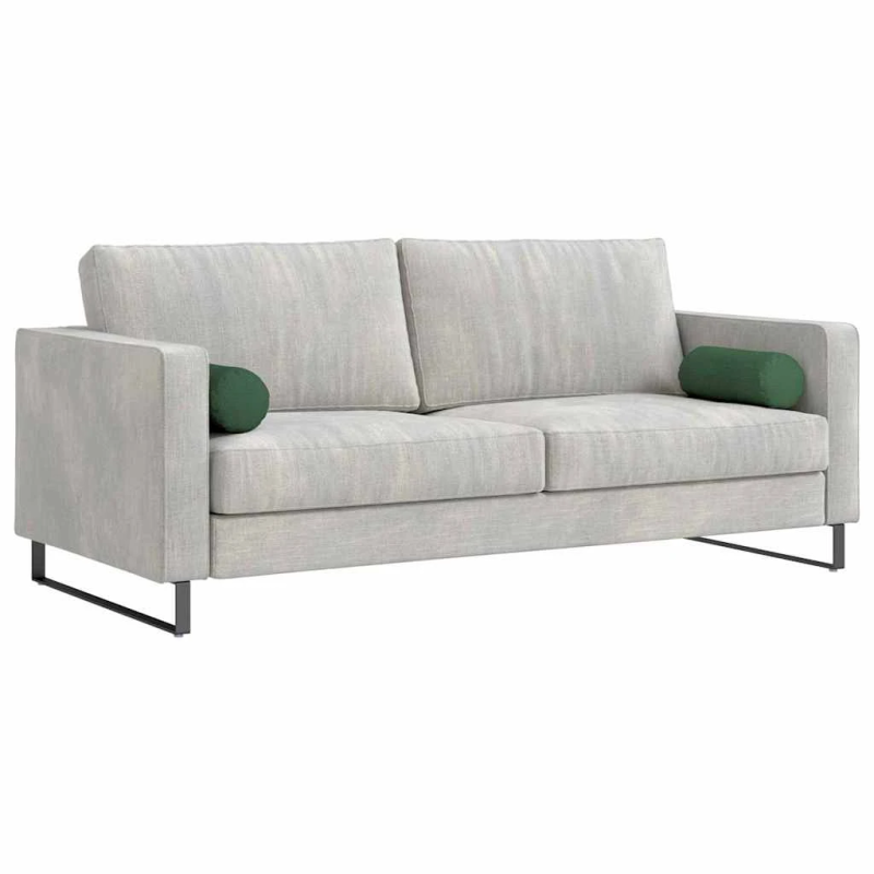 vidaXL Spilveni 2 pcs Tumši zaļš DIA 15 x 40 cm Korduroja audums