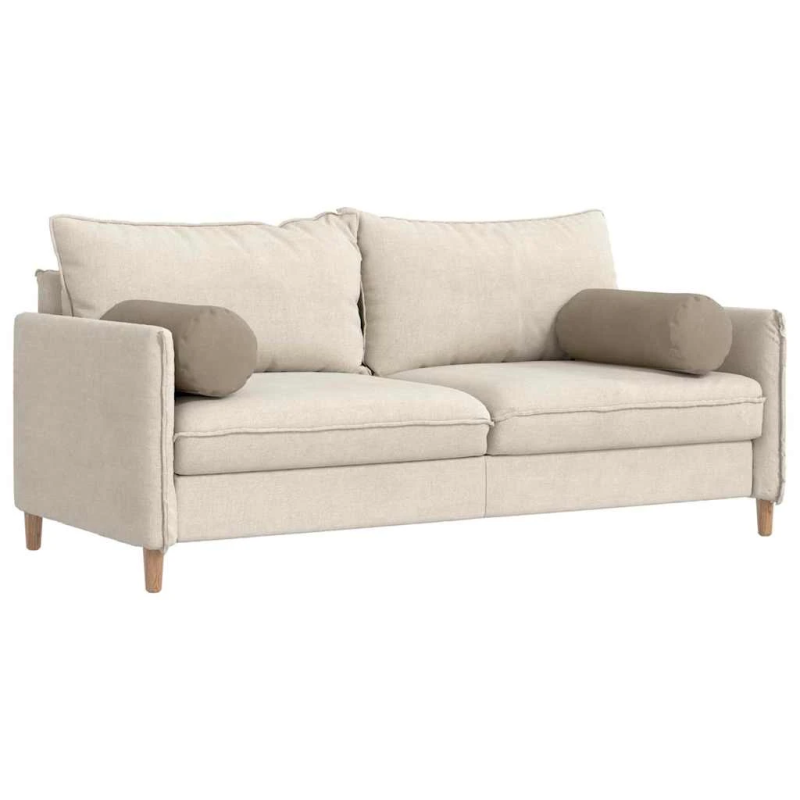 vidaXL Spilveni 2 pcs Pelēkbrūna DIA 25 x 70 cm Mikrofibra