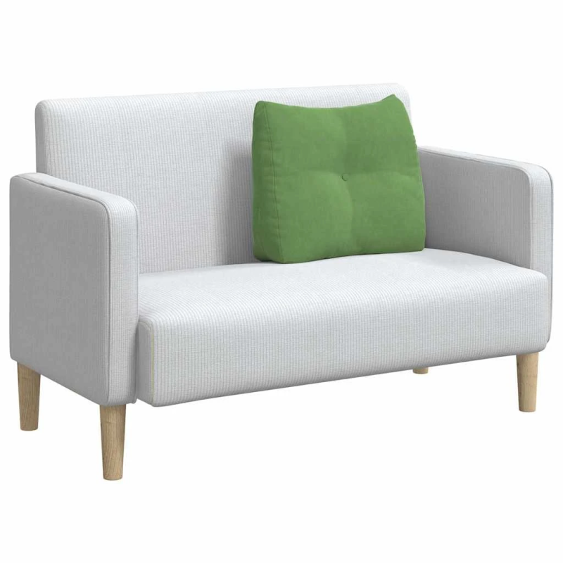 vidaXL Atpakaļ spilvens Gaiši zaļa 60 x 24 x 50 cm Samts