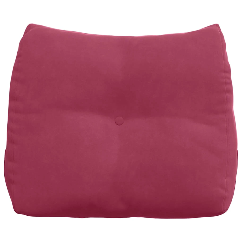 vidaXL Atpakaļ spilvens Vīna sarkans 60 x 24 x 50 cm Samts