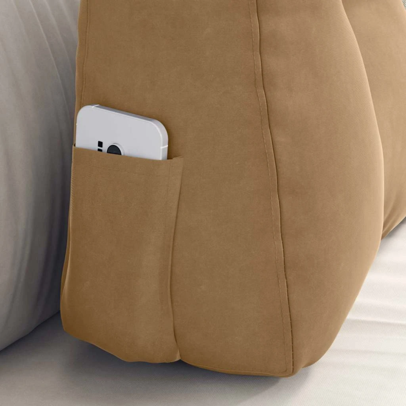 vidaXL Atpakaļ spilvens Brūna 60 x 24 x 50 cm Samts