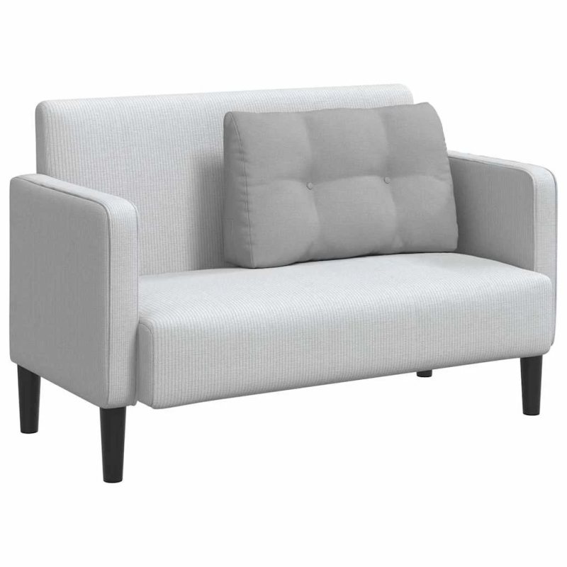 vidaXL Atpakaļ spilvens Mākoņu pelēka 80 x 24 x 50 cm audums