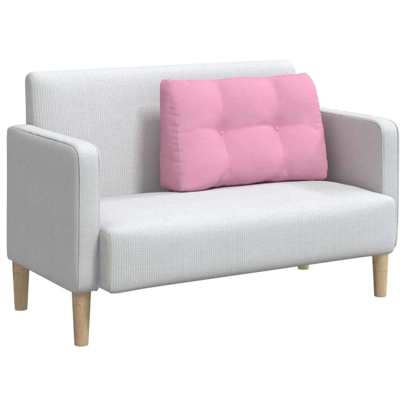 vidaXL Atpakaļ spilvens Rozā 80 x 24 x 50 cm audums