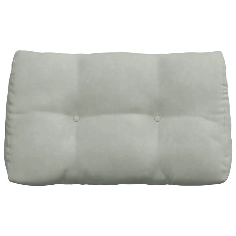 vidaXL Atpakaļ spilvens Gaiši pelēks 80 x 24 x 50 cm Samts