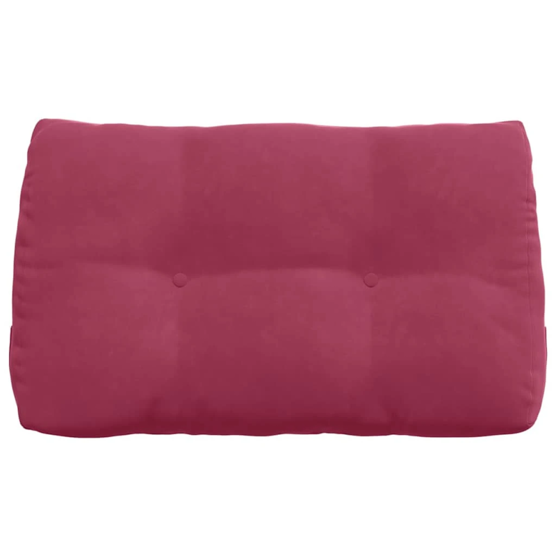 vidaXL Atpakaļ spilvens Vīna sarkans 80 x 24 x 50 cm Samts