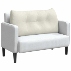 vidaXL Atpakaļ spilvens Krēmkrāsa 100 x 24 x 50 cm Samts