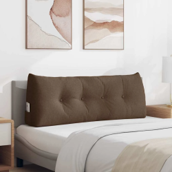 vidaXL Atpakaļ spilvens Brūna 120 x 24 x 50 cm audums